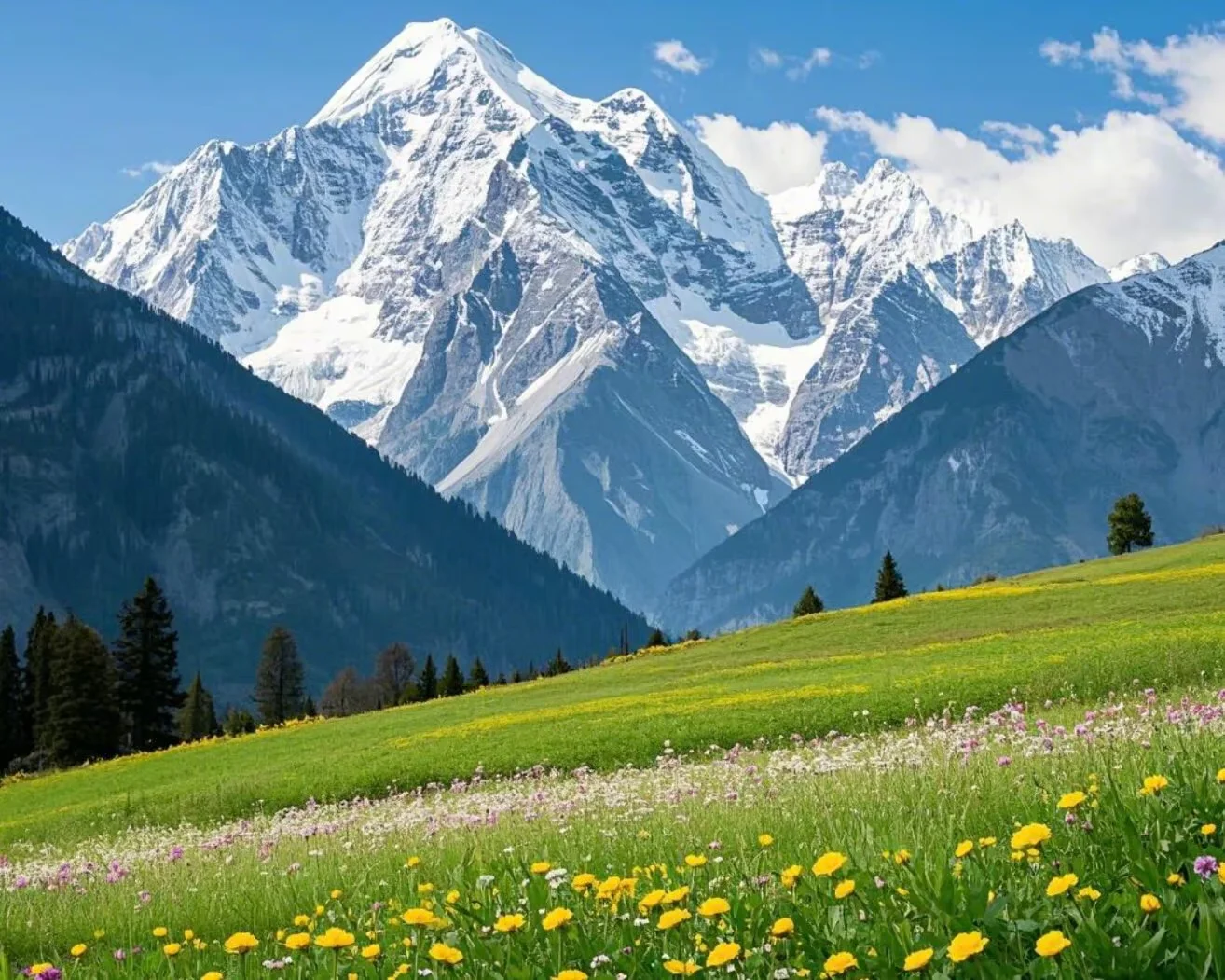 Spring in Shangri-La: Where Snow-Capped Peaks Meet Seas of Blossoms
